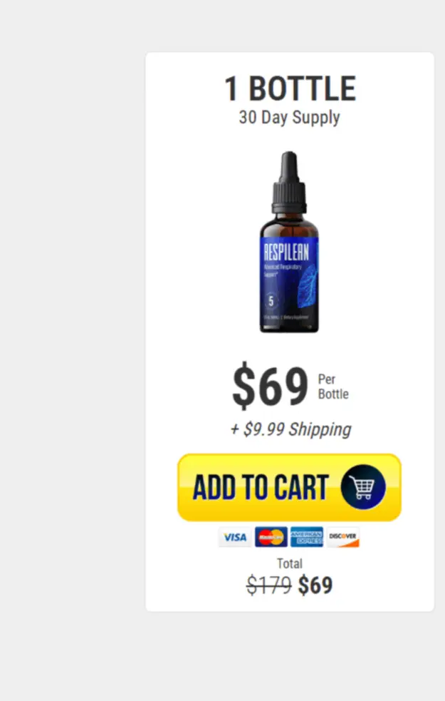 Respilean Supplement Price Of 1 Bottle